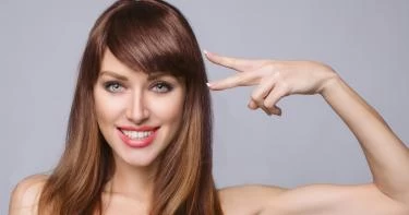 أشكال الغرة المناسبة للوجه الطويل